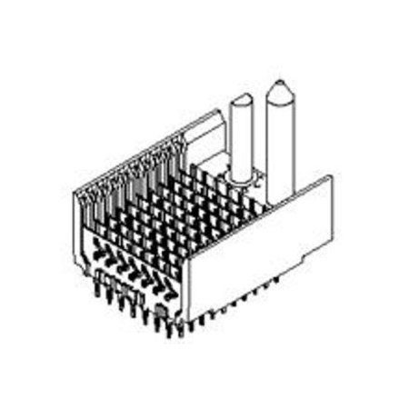 MOLEX Board Connector, 225 Contact(S), 1 Row(S), Male, Straight, 0.079 Inch Pitch, Press Fit Terminal,  740622502